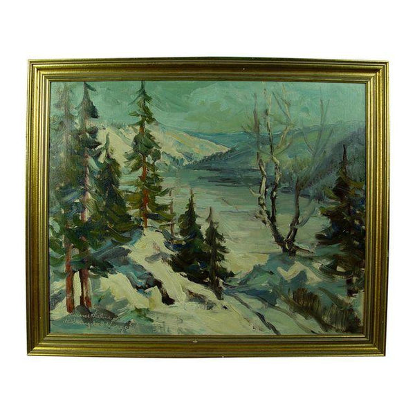 Impressionist Norwegian Landscape Oil Painting