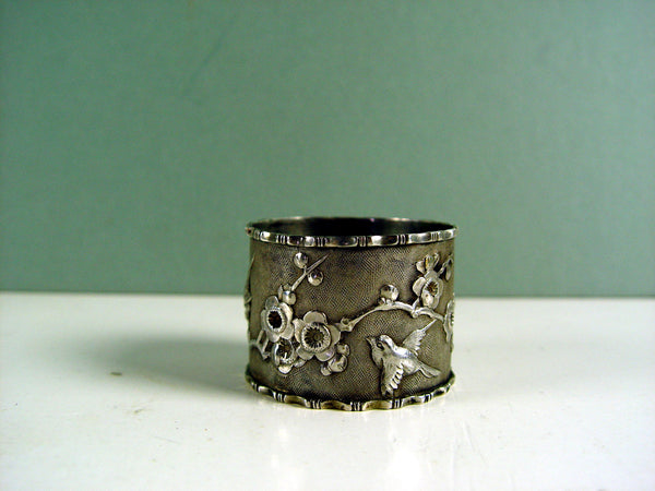 Chinese Export Silver Antique Napkin Ring