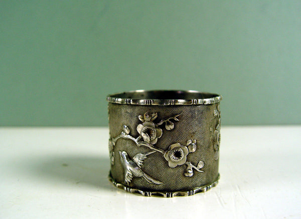 Chinese Export Silver Antique Napkin Ring