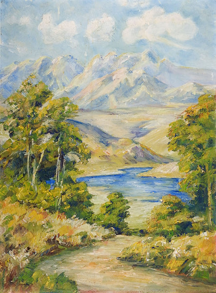 Impressionist Mountain Landscape Painting