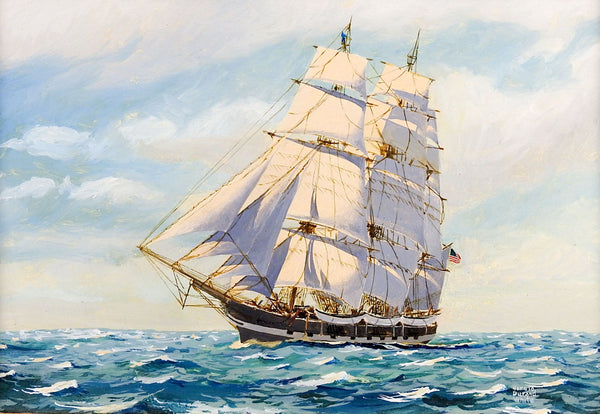 New Bedford Whaler Painting by Harold D White