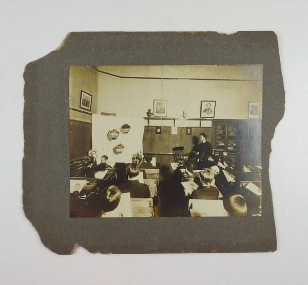 Circa 1900 School Room Art Class Photograph