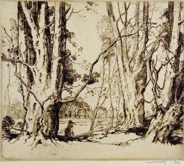 Beverly Beeches by Alfred Hutty Etching