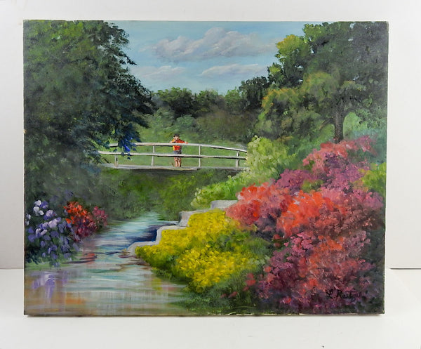 Spring Landscape & Bridge Painting