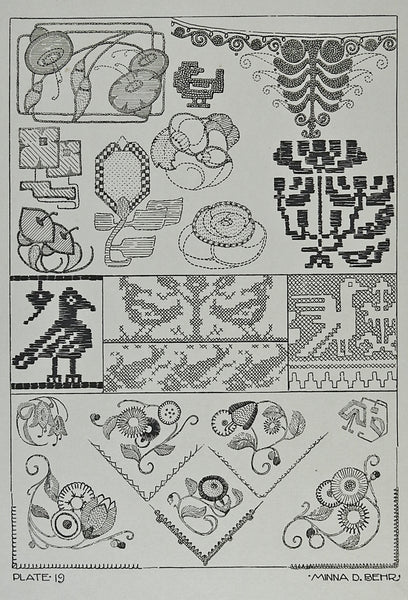 Circa 1920 Textile Design Print