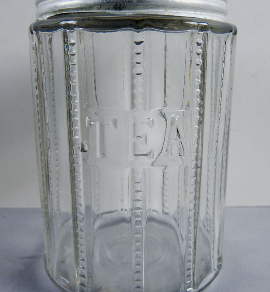 Antique Glass  Hoosier Tea Jar