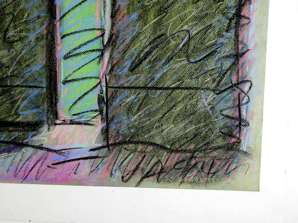 Graphic Abstract Pastel Painting