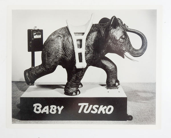 1950's Baby Tusko Kiddie Ride Photograph