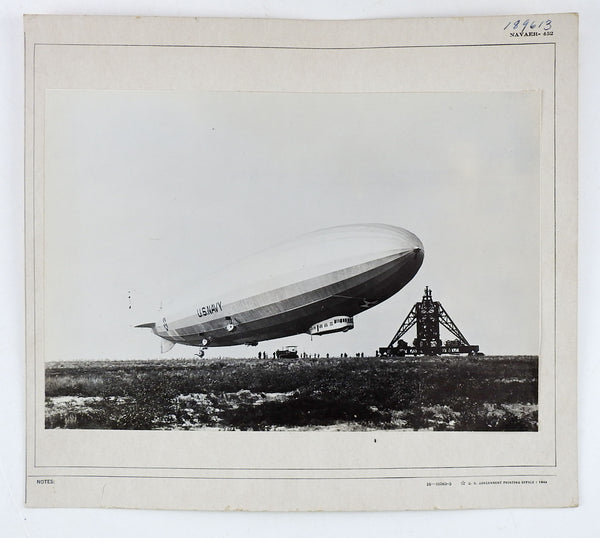 US Navy Zeppelin Air Ship USS Los Angeles Photograph