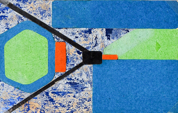 Small Robert DuPerrier Abstract Mixed Media Collage