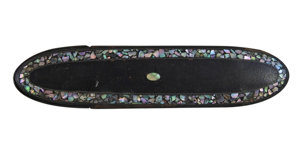 Antique Mother of Pearl Inlay Eye Glasses Case