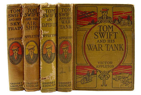 Distressed Tom Swift - Set of 4 Books