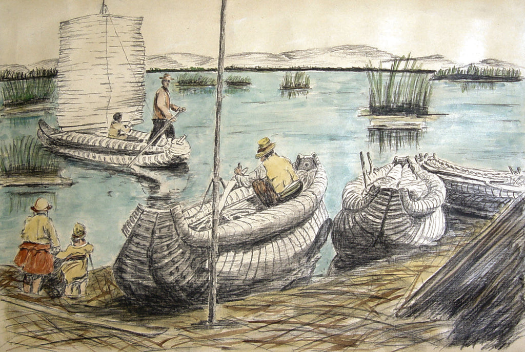 Lake Titicaca, Peru Drawing