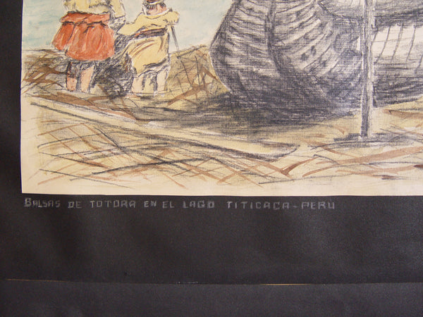 Lake Titicaca, Peru Drawing