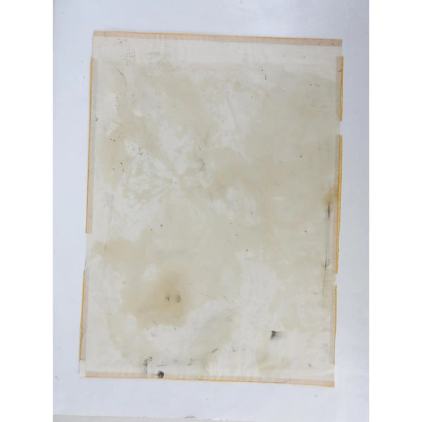 Vintage Clyde Connell Black & White Abstract Monoprint