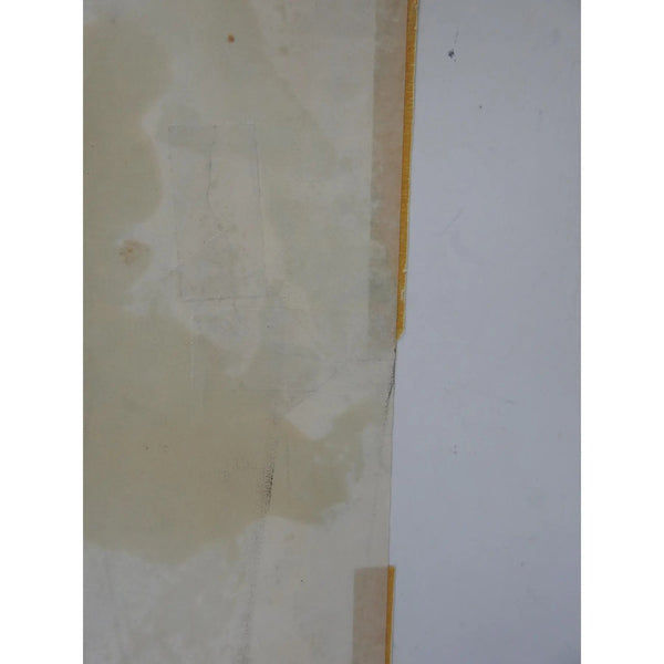 Vintage Clyde Connell Black & White Abstract Monoprint