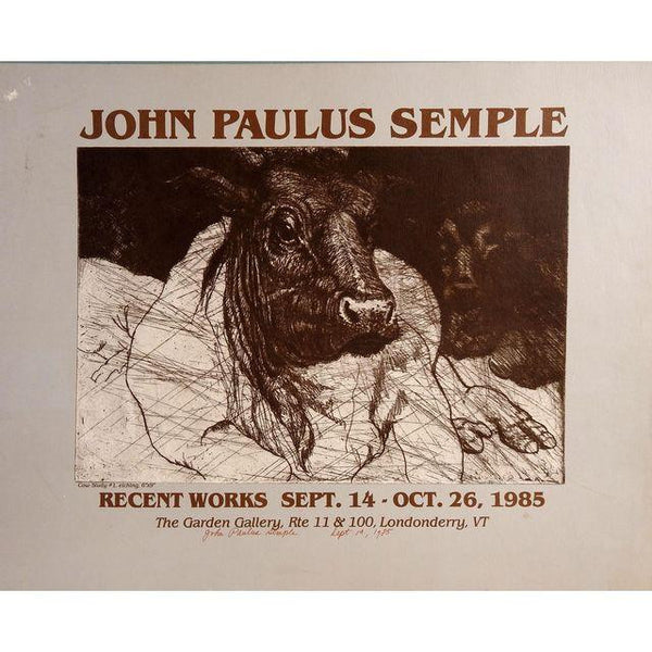 Vintage Signed John Paulus Semple Poster
