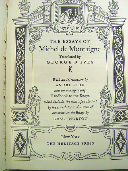 The Essays of Montaigne, 3 Vols