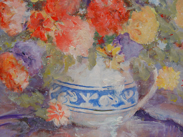 Impressionist Still Life w/Flowers