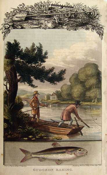 British Fishing Etching, 1822 - Artifax antiques & design