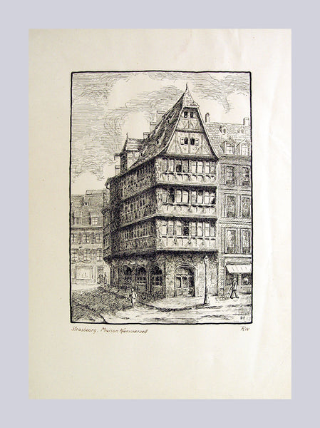 Maison Kammerzell Lithograph Print