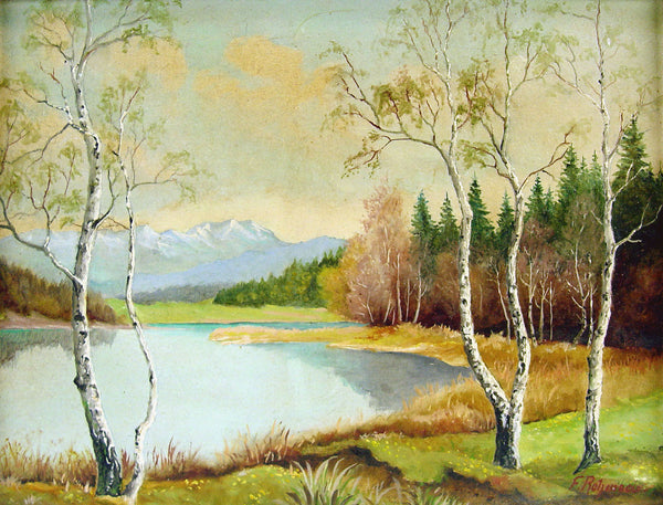 Lakeside & Birch Trees