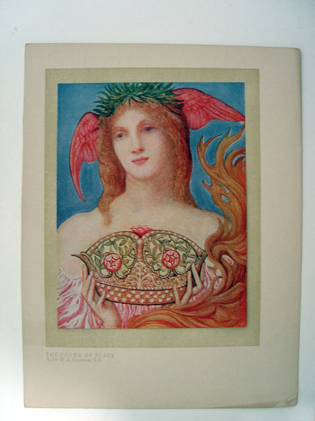 Crown of Peace by Sir W. B. Richmond, 1914 - Artifax antiques & design