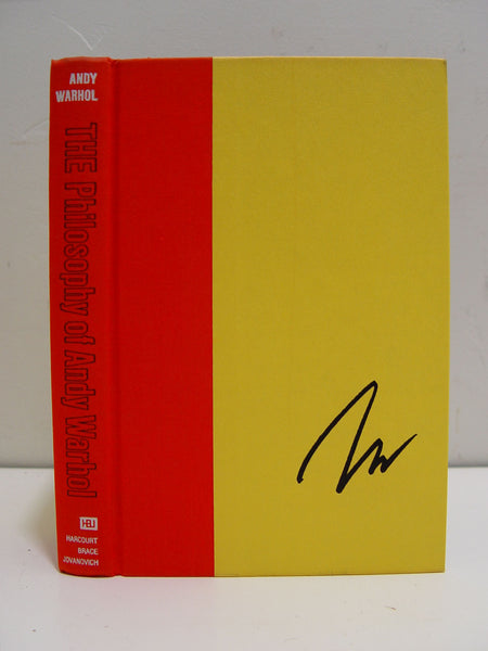 The Philosophy of Andy Warhol, Signed