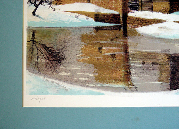 Waterwheel in Winter by Bruce Barnden