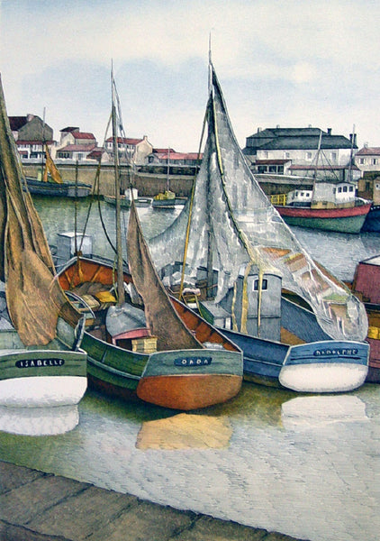 Harbor Scene by Albert Aristide Seguin