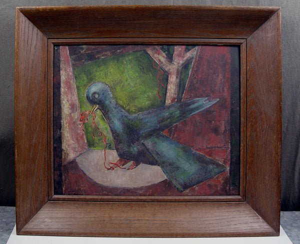 Abstract Bluebird by H. P. Rinehart - Artifax antiques & design