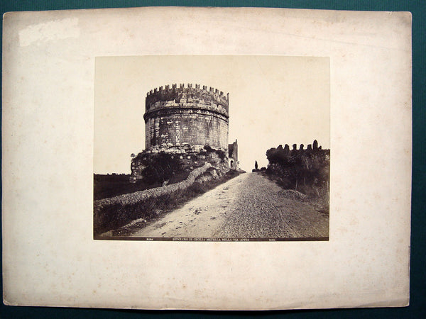 Roman Ruin, Tomb Cecilia Metella, 1890s