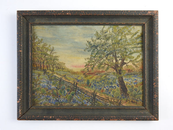 Early Texas Bluebonnet Painting