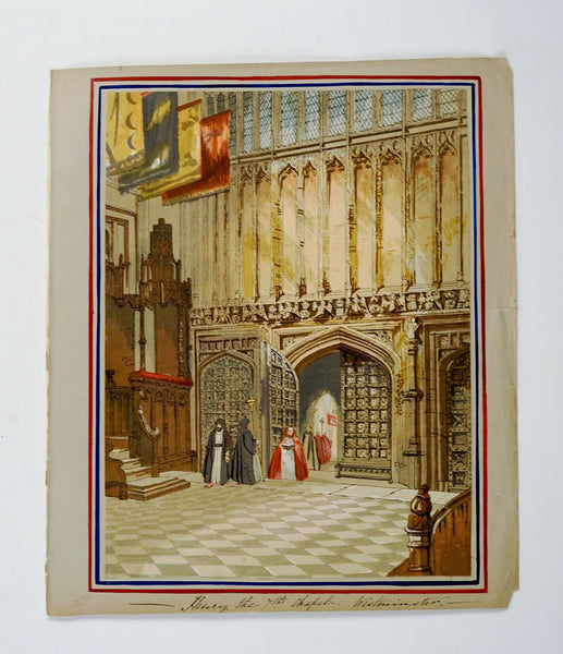 Henry IIV Chapel At Westminster Lithograph