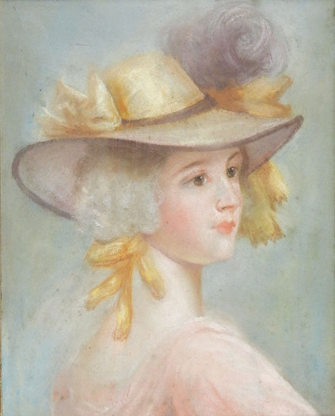 Pastel Portrait Drawing of Georgian Era Lady