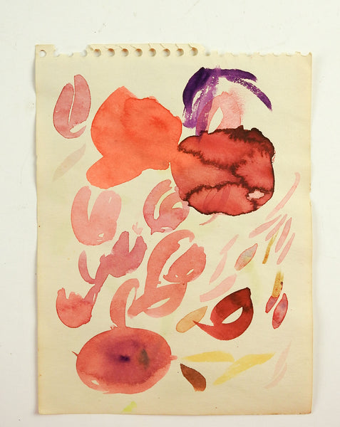 Abstract Floral Study Watercolor Painting