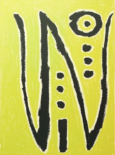 Lime Green Abstract Painting