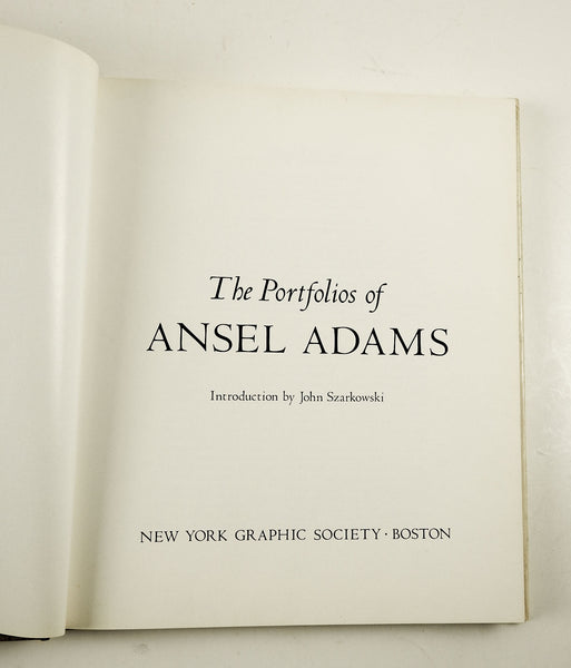 The Portfolios of Ansel Adams Book