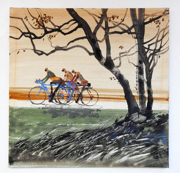 Edward Jagman Bicyclists Painting