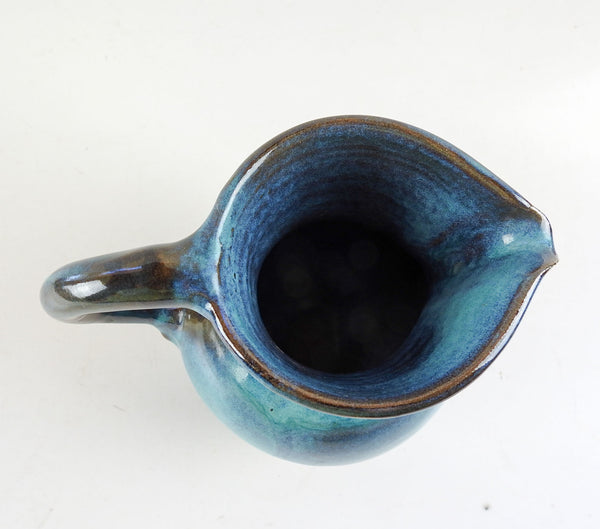 1973 Turquoise Harding Black Pottery Pitcher