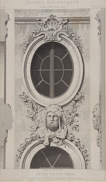 Style of Louis XIV Antique Architectural Etching