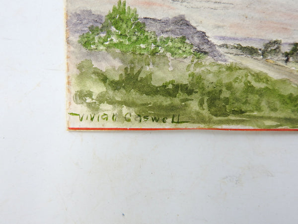 Small Watercolor Landscape Painting