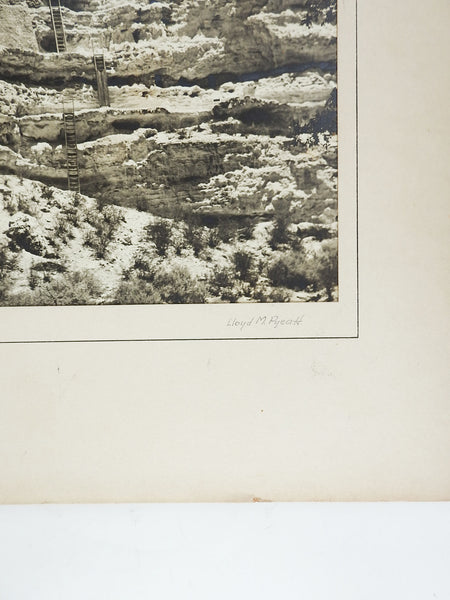1949 Silver Albumen Photograph of Montezuma's Castle Camp Verde