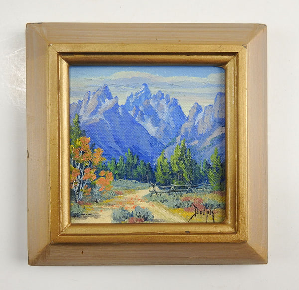Grand Tetons Miniature Painting
