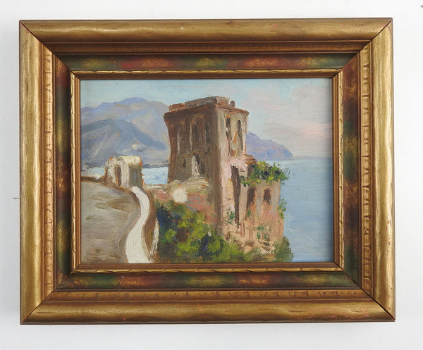 Amalfi Italy Ruins Painting