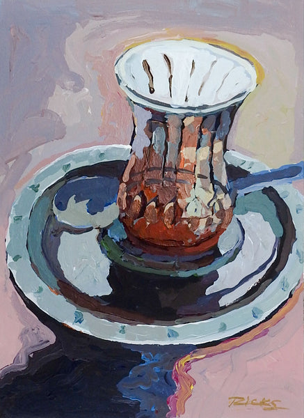 Impressionist Still Life Cup & Saucer Painting
