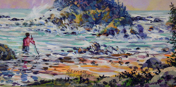 Rocky Coast by Simon Michael Texas Artist