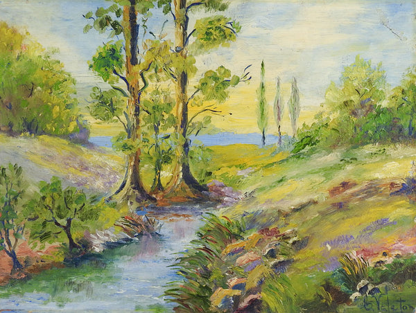 Sunny Day Landscape Painting