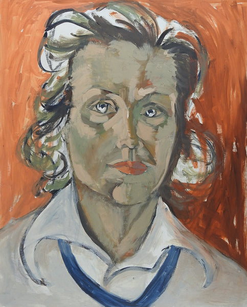 Modernist Portrait Painting Of Woman