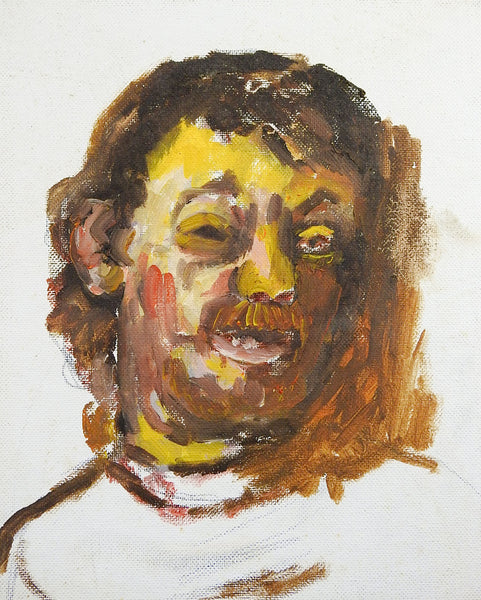 Study Portrait Of Man w/Mustache Painting